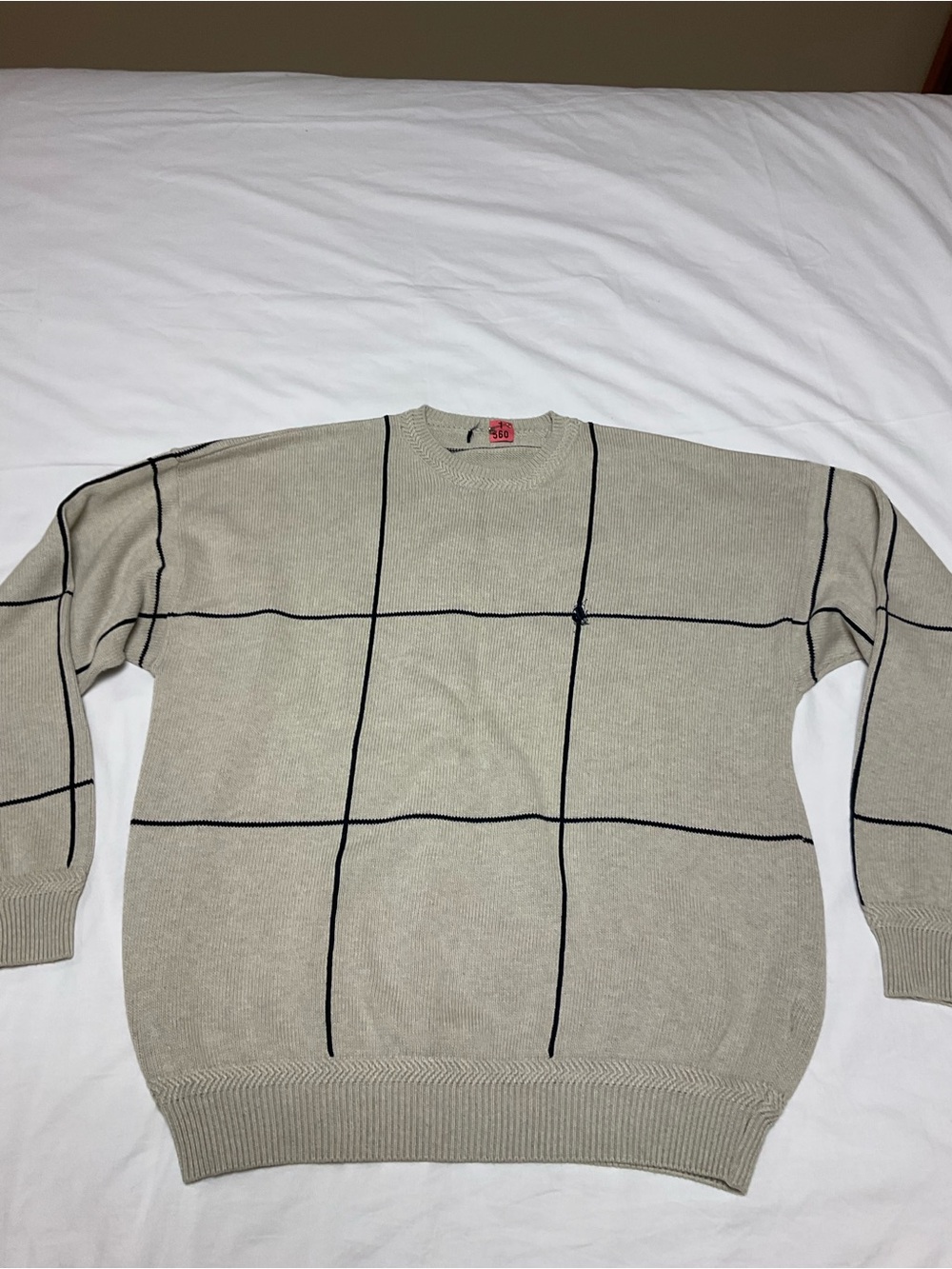 Vintage (1990s) Men’s Nautical 100% Cotton Crewneck Sweater. Size XL